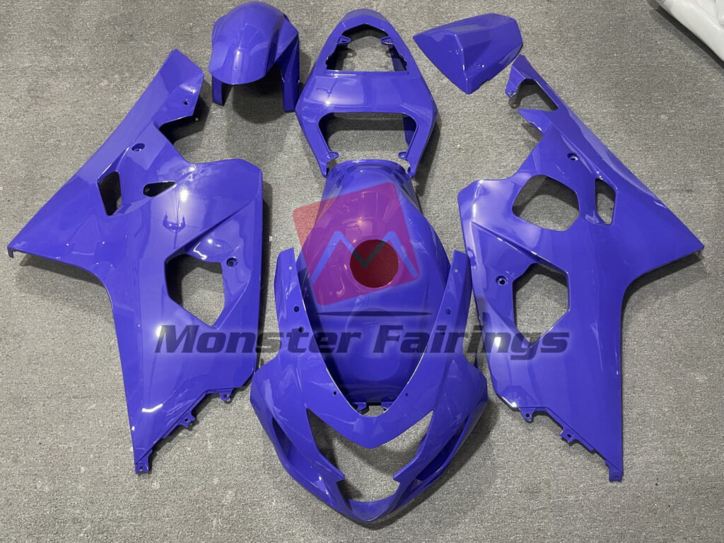 Suzuki GSXR 600 - 750 2004 - 2005 Gloss Purple ABS fairings - custom motorcycle bodywork kit by Monster Fairings
