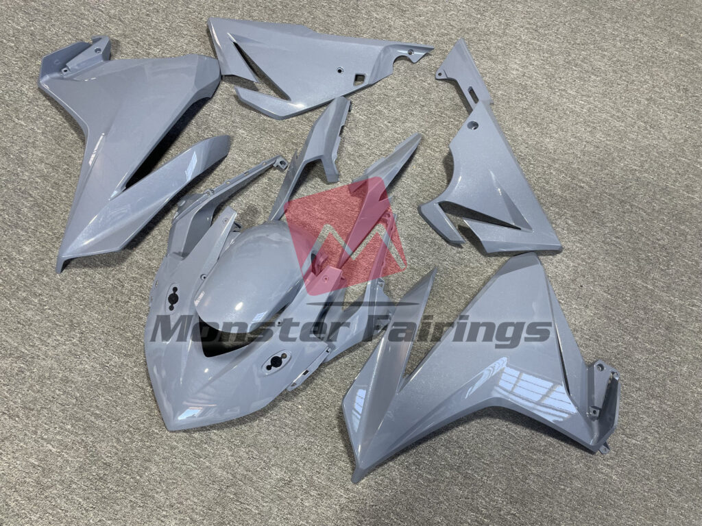 2022 - 2023 Honda CBR500R Gloss Nardo Gray fairing set - ABS injection, custom painted by Monster Fairings