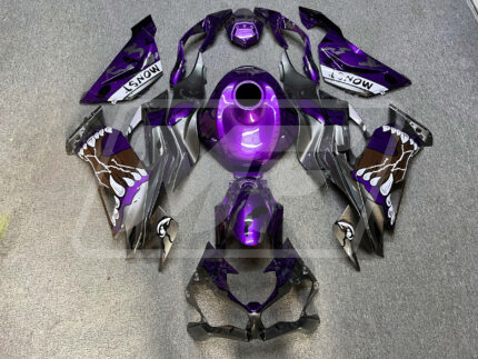 Kawasaki ZX6R 2019-2023 Midnight Purple Monster ABS Fairings | Monster Fairings