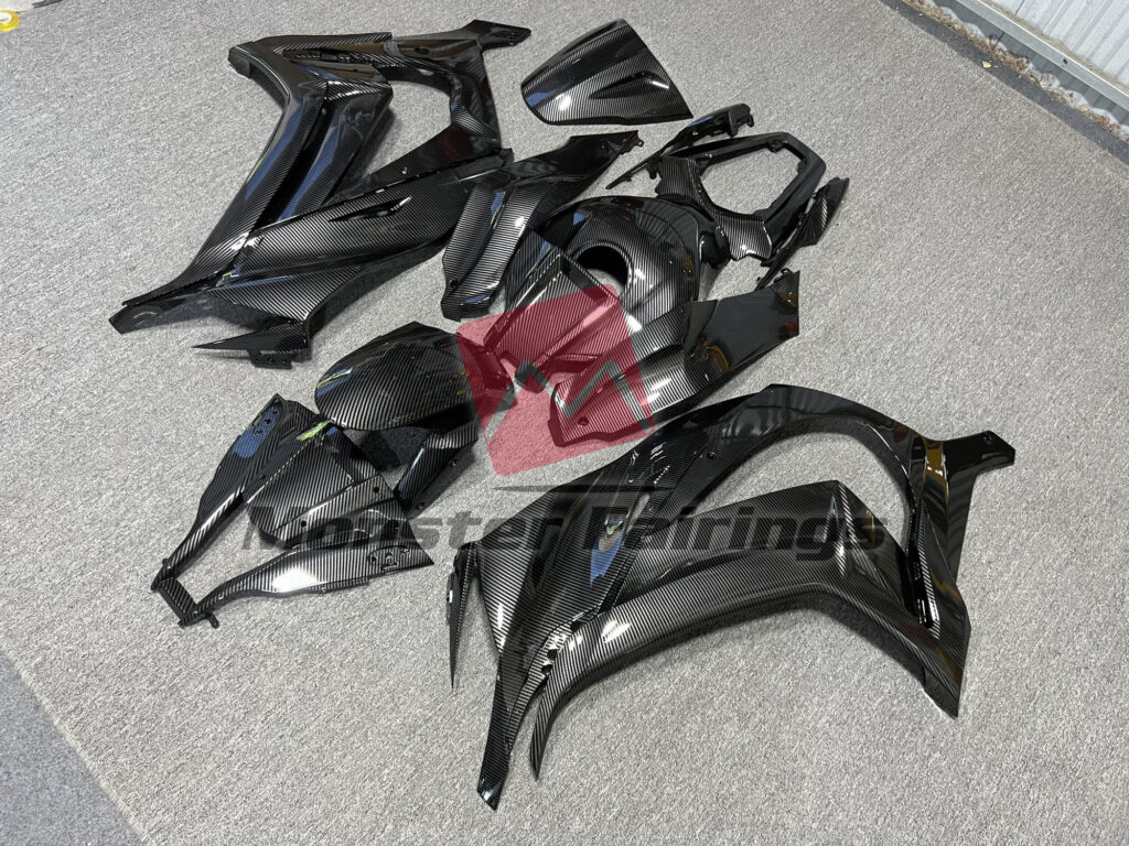 Kawasaki ZX10R custom ABS fairings 2011 - 2015 in Carbon Fiber Style - durable replacement kit, Monster Fairings