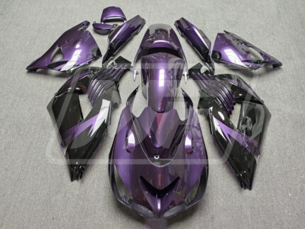 Kawasaki ZX14R 2006-2011 Gloss Purple & Black ABS Fairings | Monster Fairings