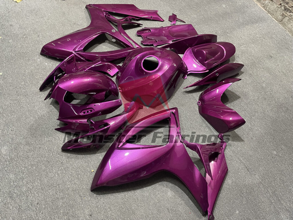 Gloss Purple ABS fairings for Suzuki GSXR 600 - 750 2006 - 2007 - premium OEM fit kit by Monster Fairings