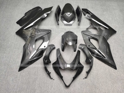 Suzuki GSXR 1000 2005-2006 Gloss Black Carbon Fiber Style ABS Fairings | Monster Fairings