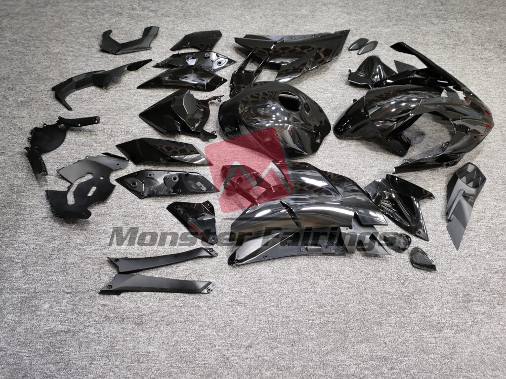 Gloss Black ABS fairings for Kawasaki Ninja H2 2015 - 2025 - premium OEM fit kit by Monster Fairings