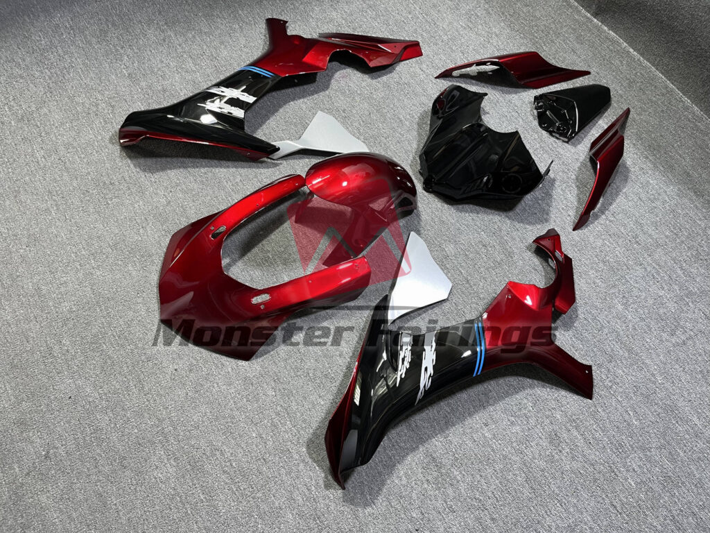 Red Black ABS fairings for Yamaha R1 2015 - 2019 - premium OEM fit kit by Monster Fairings
