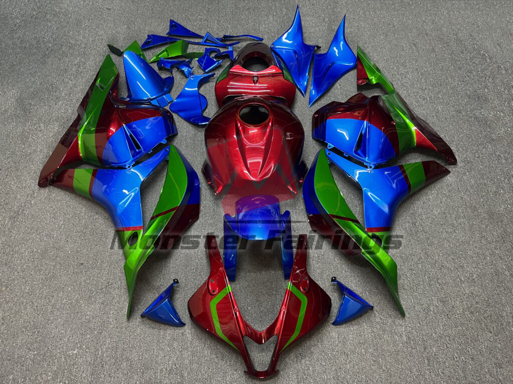 Honda CBR600RR 2009 - 2012 Gloss RGB Color ABS fairings - custom motorcycle bodywork kit by Monster Fairings