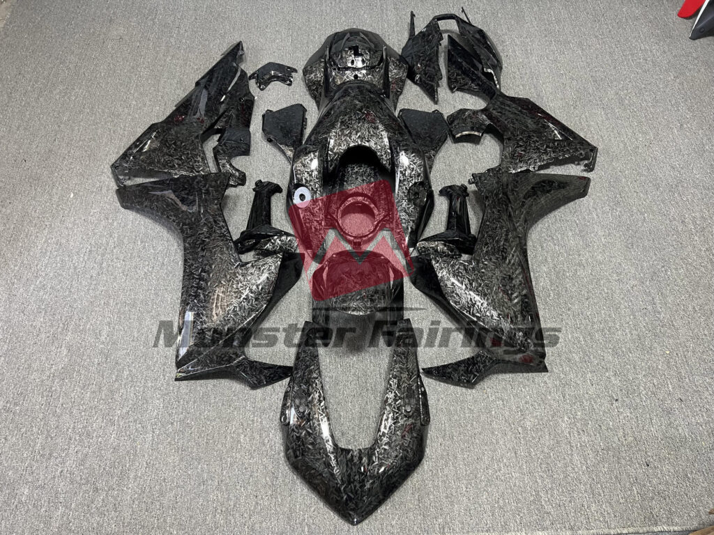 Honda CBR1000RR 2017 - 2025 Gloss Forged Carbon Fiber Style ABS fairings - custom motorcycle bodywork kit by Monster Fairings