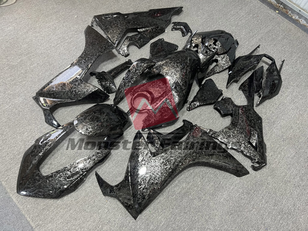 2017 - 2025 Honda CBR1000RR Gloss Forged Carbon Fiber Style fairing set - ABS injection, custom painted by Monster Fairings
