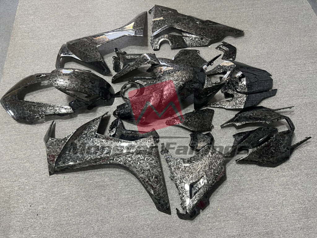 Honda CBR1000RR custom ABS fairings 2017 - 2025 in Gloss Forged Carbon Fiber Style - durable replacement kit, Monster Fairings