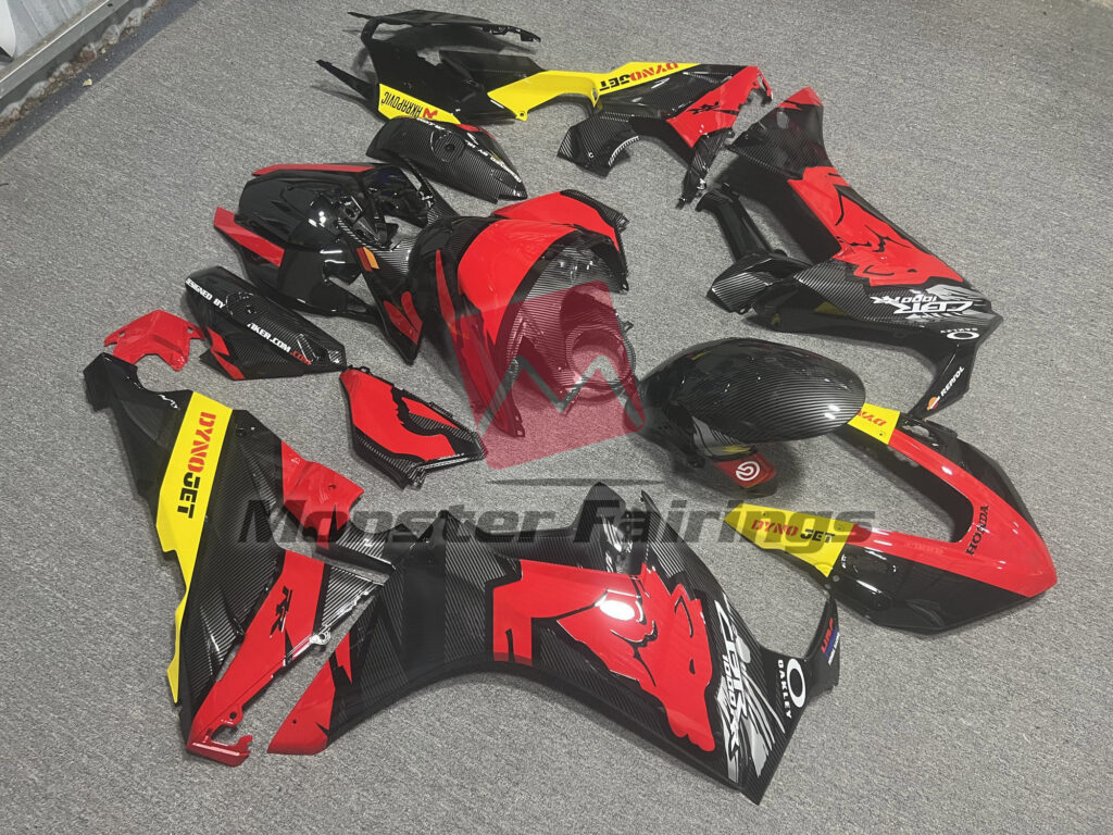 Red Wolf Carbon ABS fairings for Honda CBR1000RR 2017 - 2025 - premium OEM fit kit by Monster Fairings