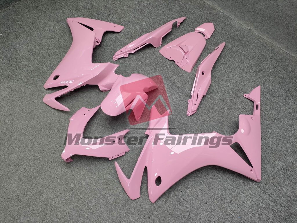 2013 - 2015 Honda CBR500R Gloss Baby Pink fairing set - ABS injection, custom painted by Monster Fairings