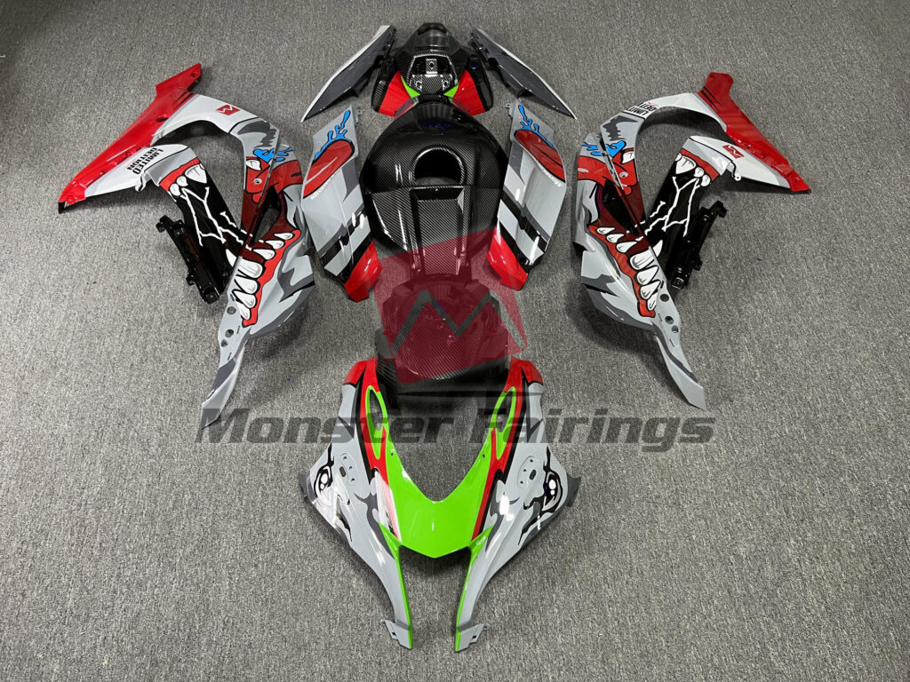 Kawasaki ZX10R 2016 - 2020 Monster Shark ABS fairings - custom motorcycle bodywork kit by Monster Fairings