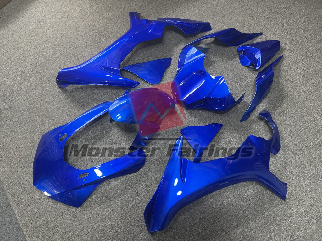 Yamaha R1 custom ABS fairings 2015 - 2019 in Gloss Blue - durable replacement kit, Monster Fairings