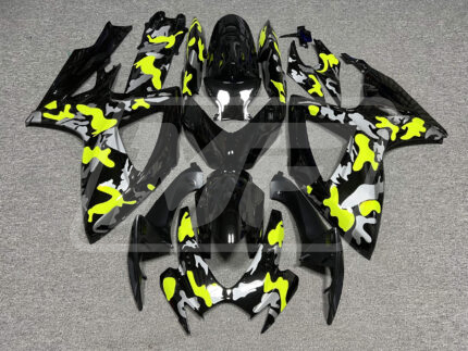 Suzuki GSXR 600-750 2006-2007 Gloss High Vis Camo ABS Fairings | Monster Fairings