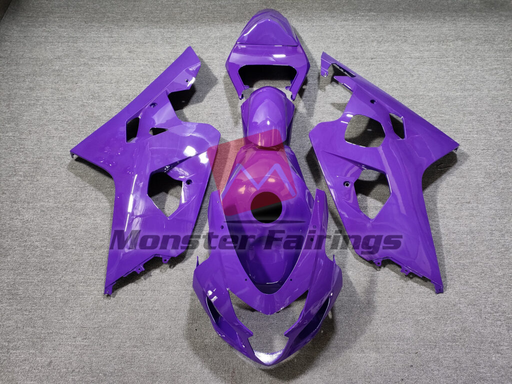 Suzuki GSXR 600 - 750 2004 - 2005 Full Purple ABS fairings - custom motorcycle bodywork kit by Monster Fairings