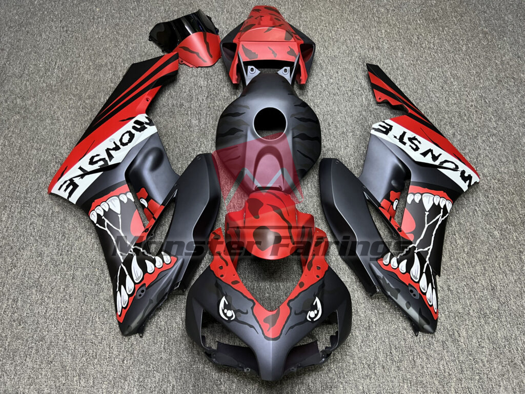 Honda CBR1000RR 2004 - 2005 Matte Monster Red ABS fairings - custom motorcycle bodywork kit by Monster Fairings