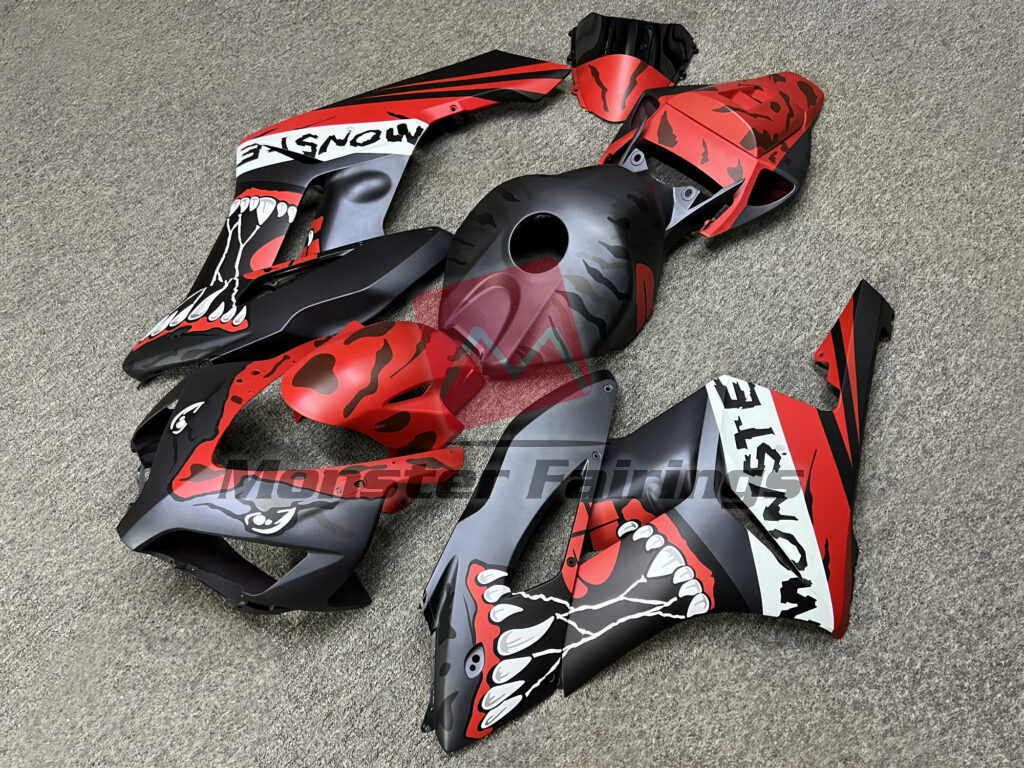 Matte Monster Red ABS fairings for Honda CBR1000RR 2004 - 2005 - premium OEM fit kit by Monster Fairings