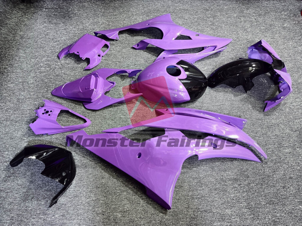 2008 - 2016 Yamaha R6 Gloss Purple fairing set - ABS injection, custom painted by Monster Fairings