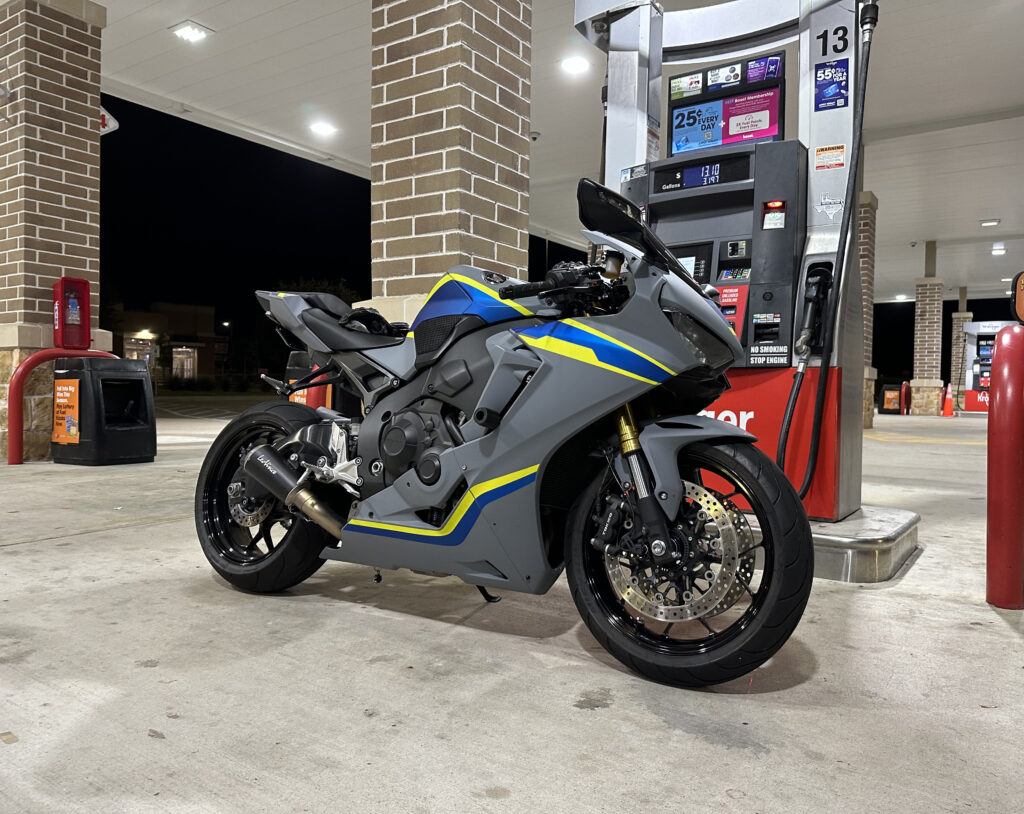 Monster Fairings ABS fairing kit for Honda CBR1000RR 2017 - 2025 - Nardo Gray with Blue and Yellow, precise OEM fit