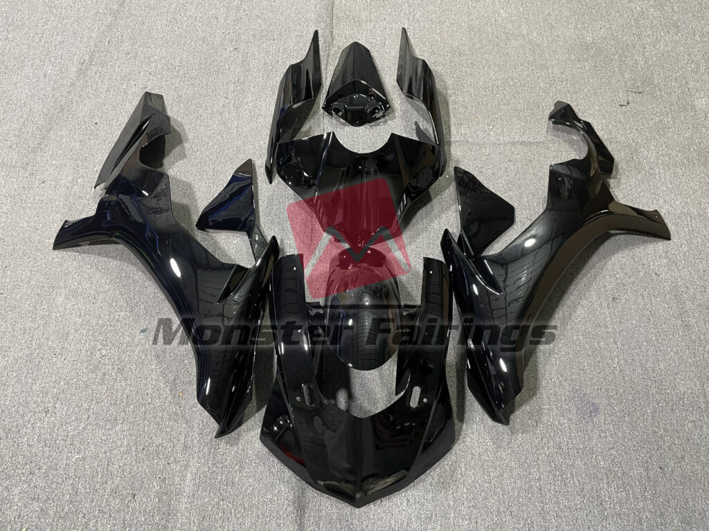 Yamaha R1 2015 - 2019 Gloss Black ABS fairings - custom motorcycle bodywork kit by Monster Fairings