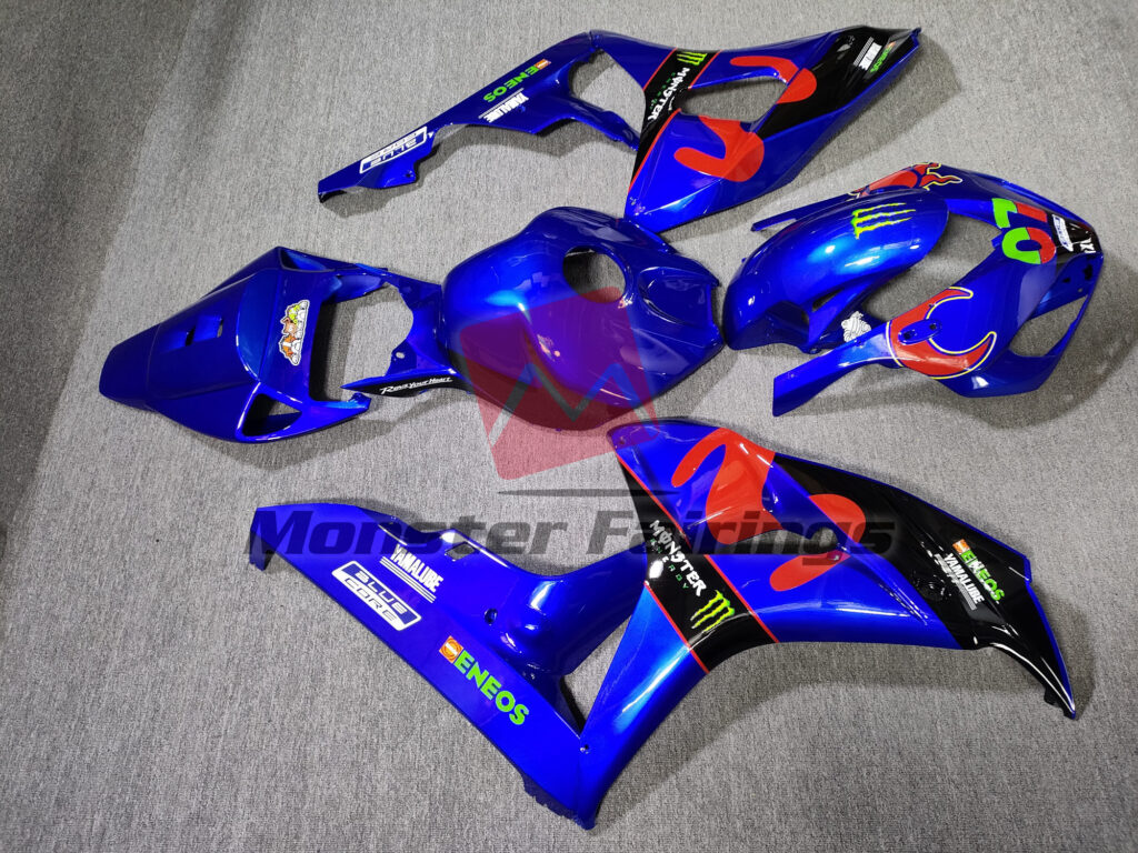Honda CBR1000RR custom ABS fairings 2006 - 2007 in Custom Rossi Movistar - durable replacement kit, Monster Fairings