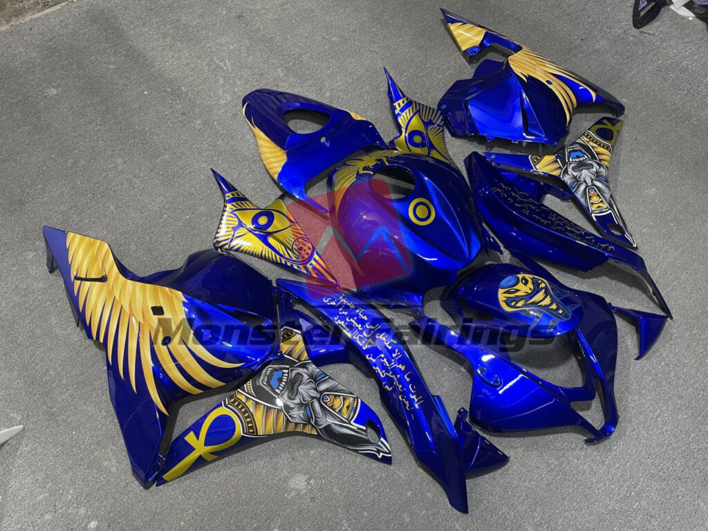 Royal Blue with Gold Accents ABS fairings for Honda CBR600RR 2009 - 2012 - premium OEM fit kit by Monster Fairings