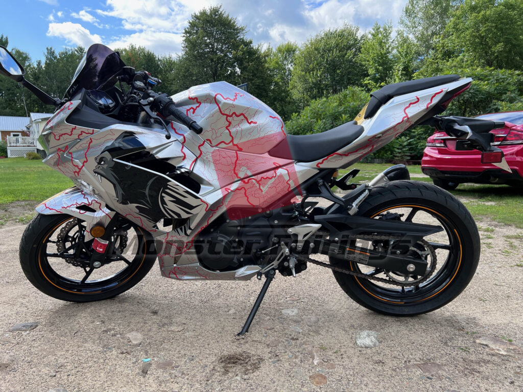 Kawasaki Ninja 400 2018 - 2024 ABS fairings, Gorilla Thunder - high - quality motorcycle kit by Monster Fairings