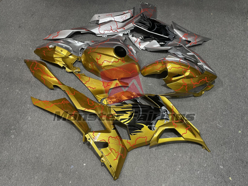 2018 - 2024 Kawasaki Ninja 400 Gorilla Thunder fairing set - ABS injection, custom painted by Monster Fairings
