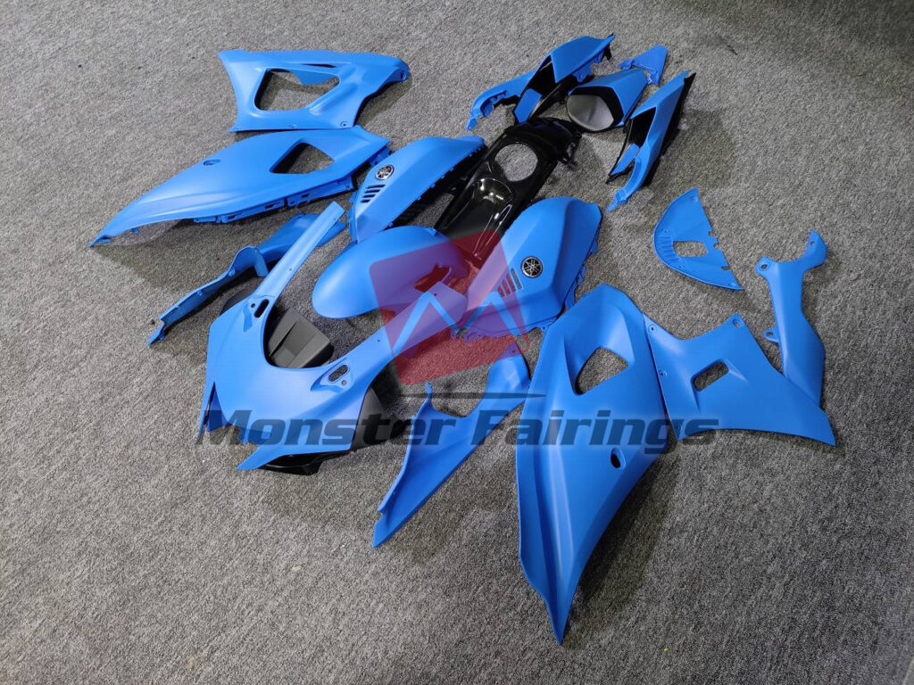 Turbo Blue ABS fairings for Yamaha R7 2021 - 2025 - premium OEM fit kit by Monster Fairings