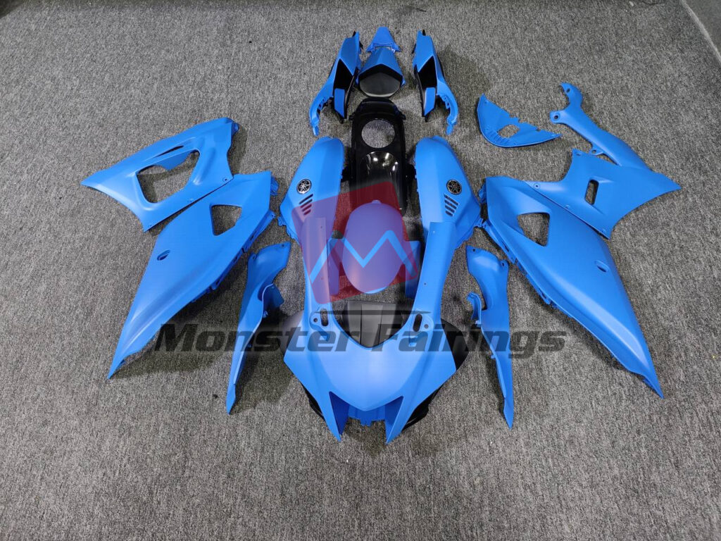 Yamaha R7 2021 - 2025 Turbo Blue ABS fairings - custom motorcycle bodywork kit by Monster Fairings
