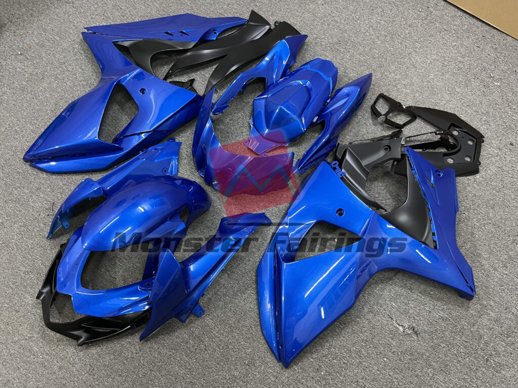 2009 - 2016 Suzuki GSXR 1000 Full Blue fairing set - ABS injection, custom painted by Monster Fairings