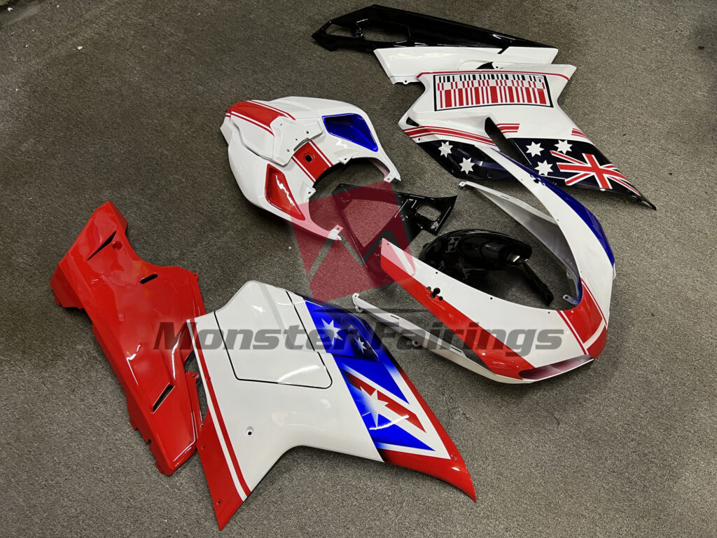 Aerox & Alpha Romeo ABS fairings for Ducati 848 1098 1198 2007 - 2012 - premium OEM fit kit by Monster Fairings