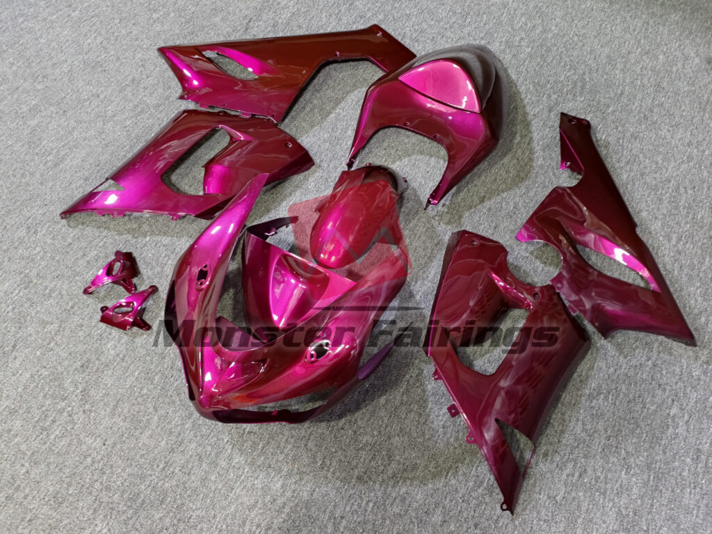 Kawasaki ZX6R custom ABS fairings 2005 - 2006 in Gloss Magenta - durable replacement kit, Monster Fairings