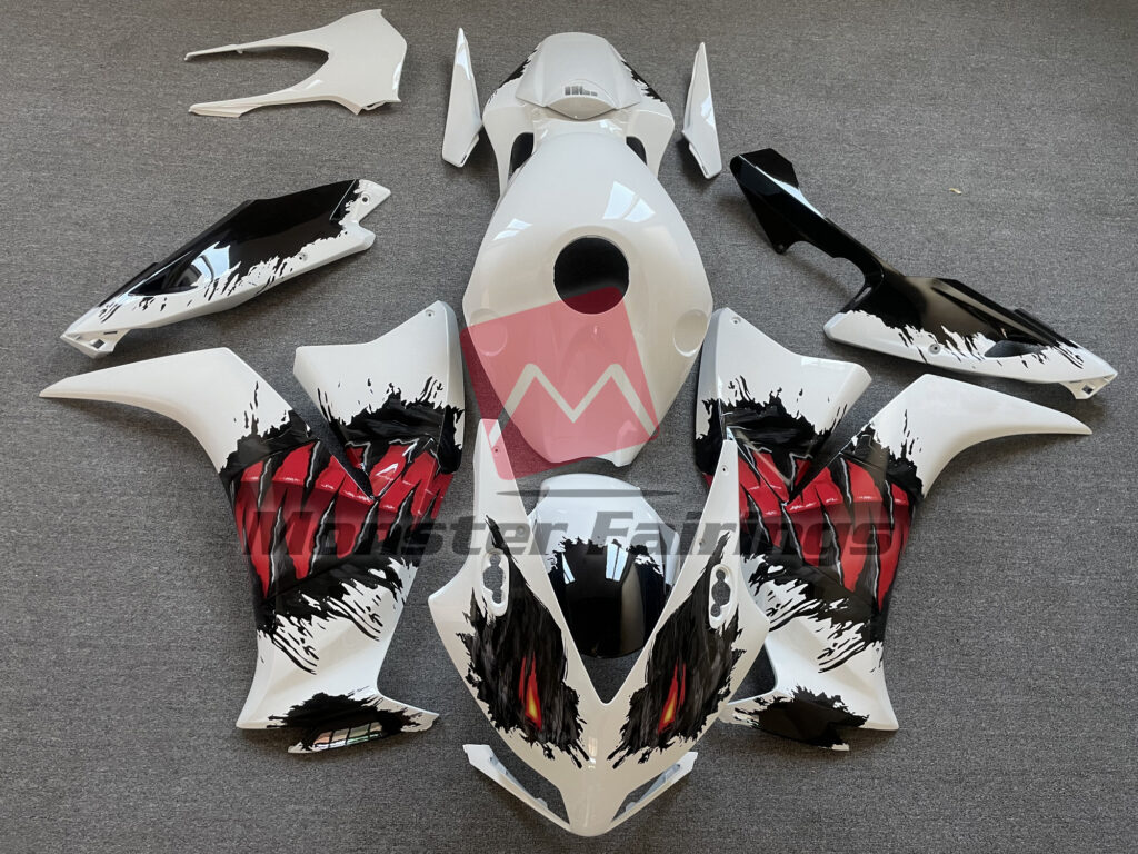 Honda CBR1000RR 2012 - 2016 Special Gloss Angry White ABS fairings - custom motorcycle bodywork kit by Monster Fairings