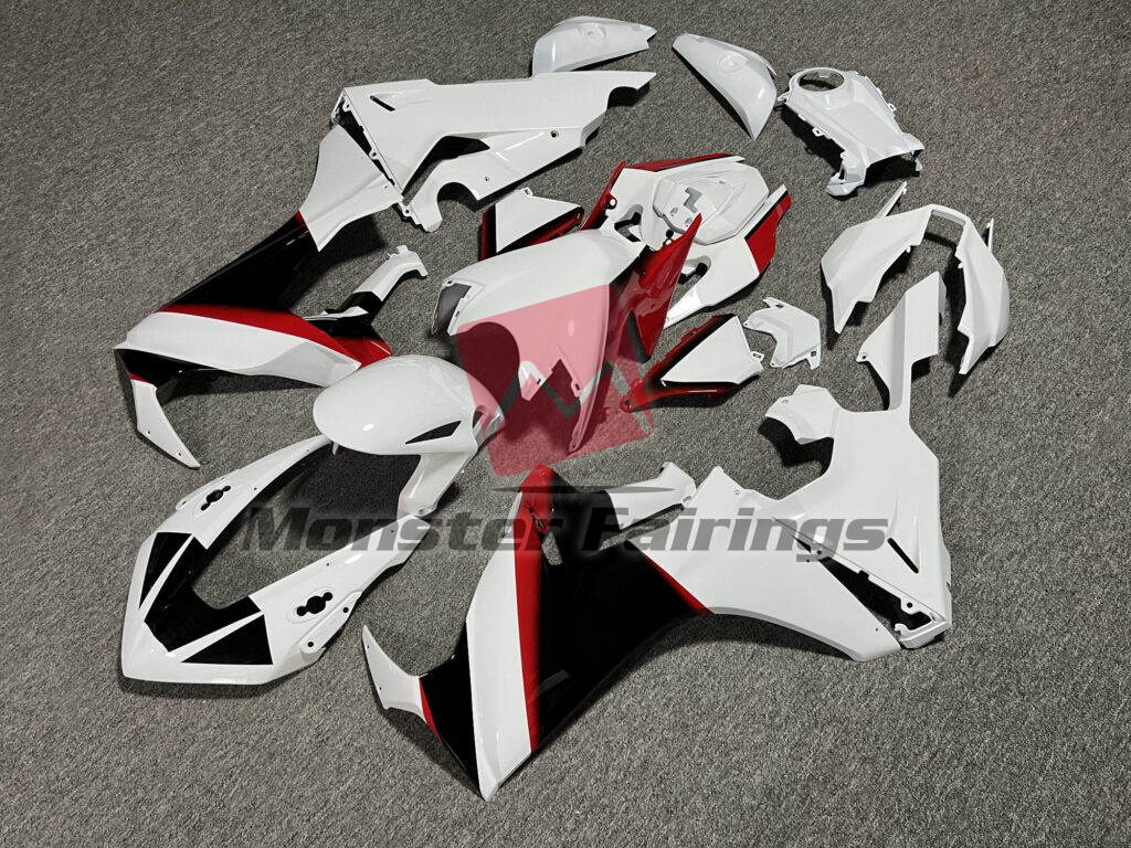Gloss White with Black & and Red ABS fairings for Honda CBR1000RR 2017 - 2025 - premium OEM fit kit by Monster Fairings