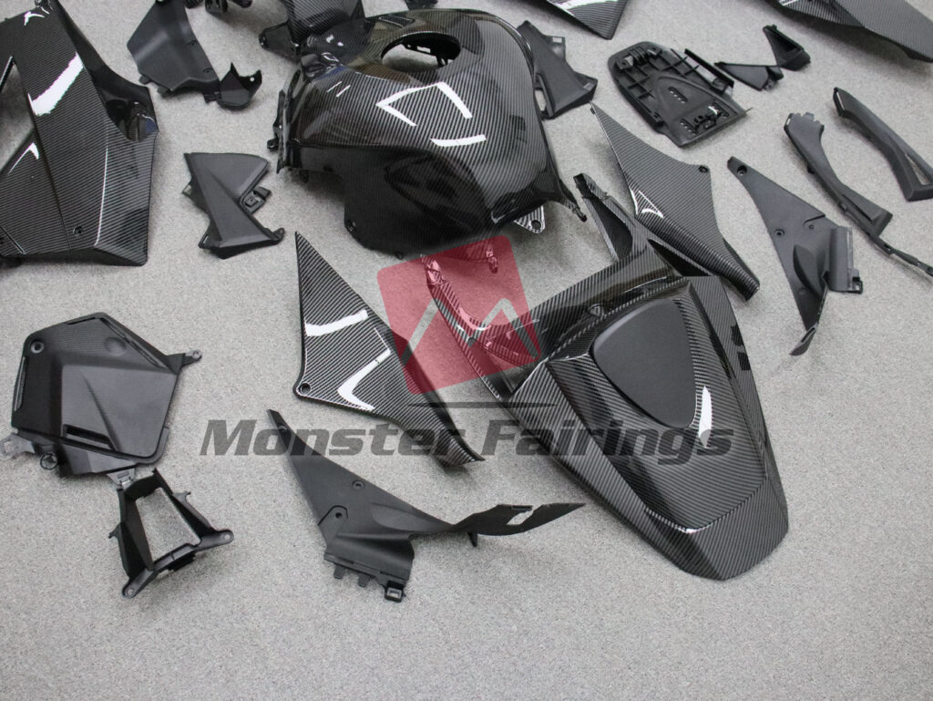 Monster Fairings ABS fairing kit for Honda CBR600RR 2013 - 2025 - Gloss Carbon Fiber Style, precise OEM fit