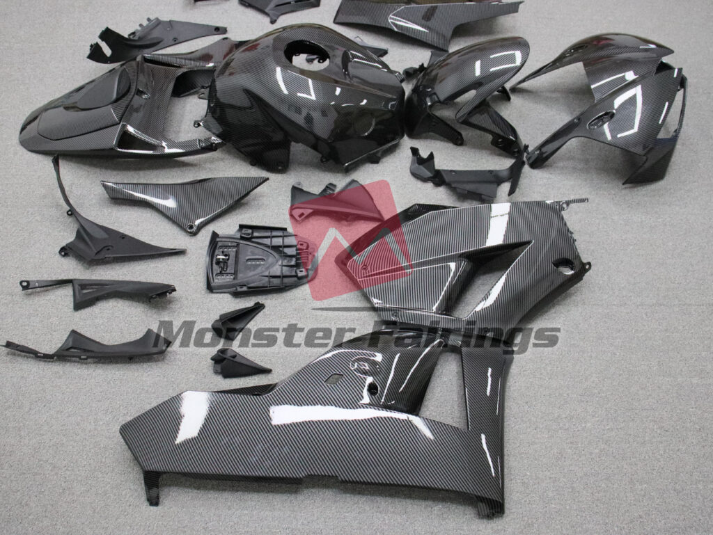 Honda CBR600RR 2013 - 2025 ABS fairings, Gloss Carbon Fiber Style - high - quality motorcycle kit by Monster Fairings