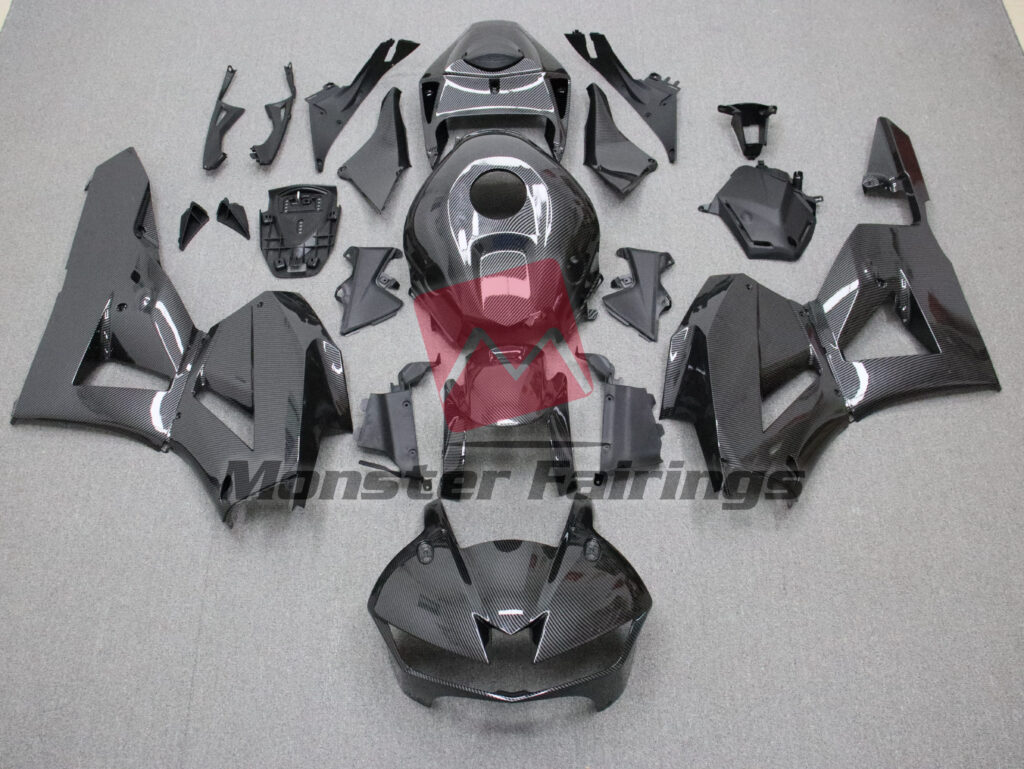 Honda CBR600RR 2013 - 2025 Gloss Carbon Fiber Style ABS fairings - custom motorcycle bodywork kit by Monster Fairings