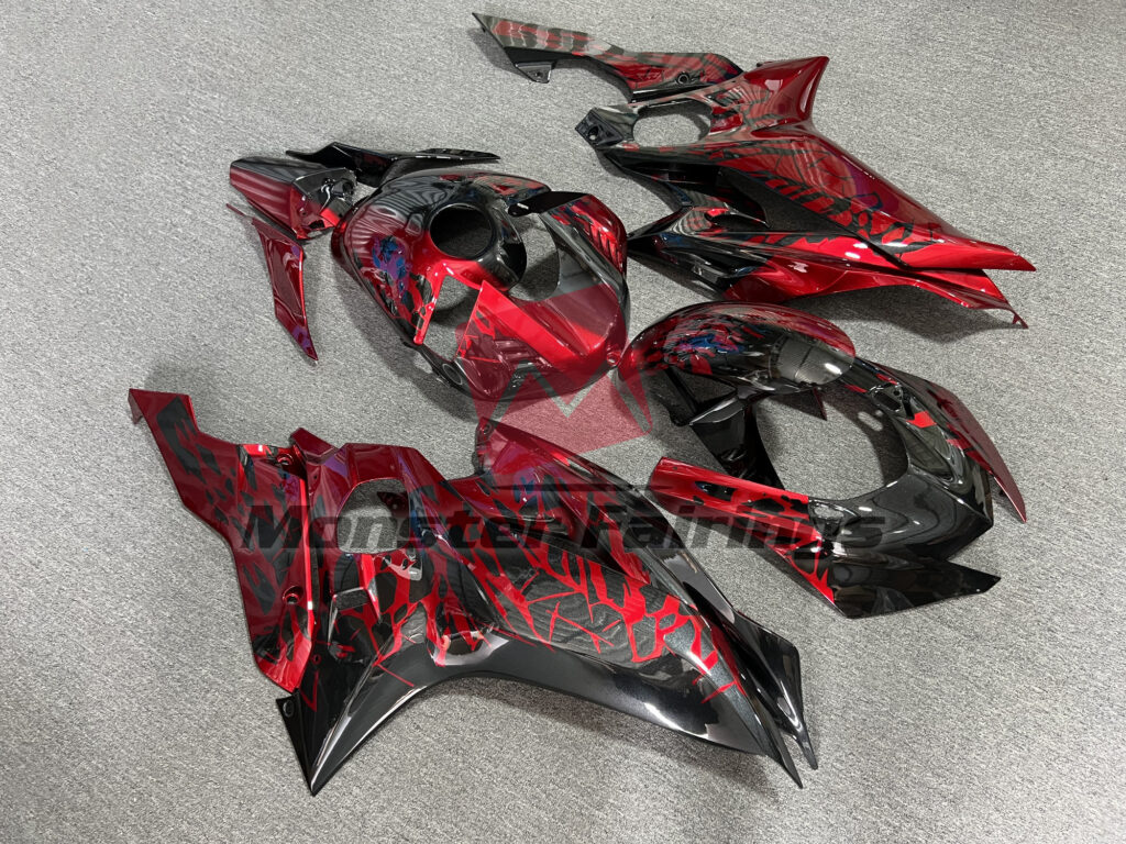 2017 - 2022 Yamaha R6 Gloss Custom 2wheelssammy fairing set - ABS injection, custom painted by Monster Fairings