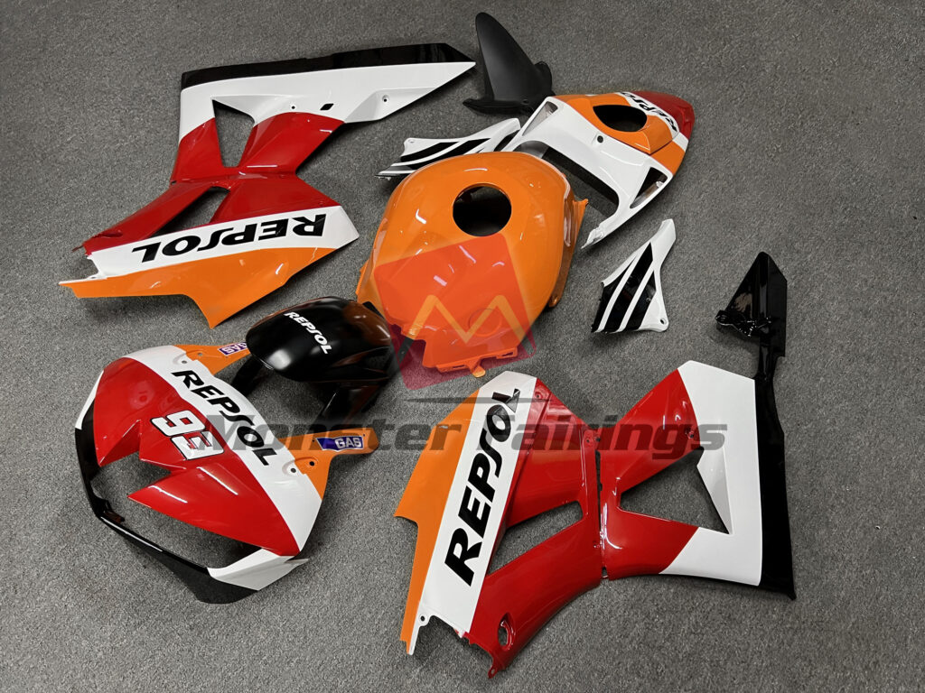Gloss Light Repsol 93 ABS fairings for Honda CBR600RR 2013 - 2025 - premium OEM fit kit by Monster Fairings