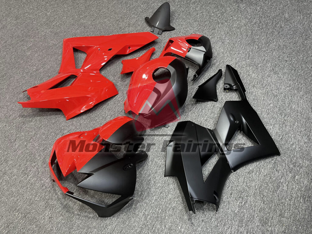 Gloss Red & Matte Black Split ABS fairings for Honda CBR600RR 2013 - 2025 - premium OEM fit kit by Monster Fairings
