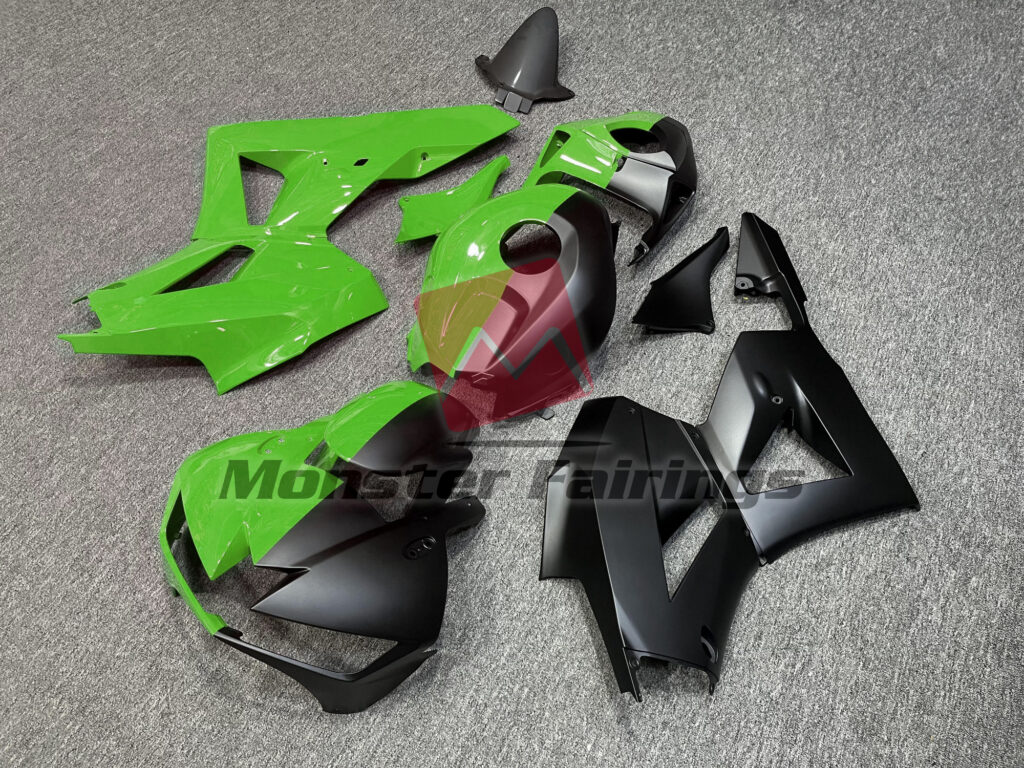 Gloss Green & Matte Black Split ABS fairings for Honda CBR600RR 2013 - 2025 - premium OEM fit kit by Monster Fairings