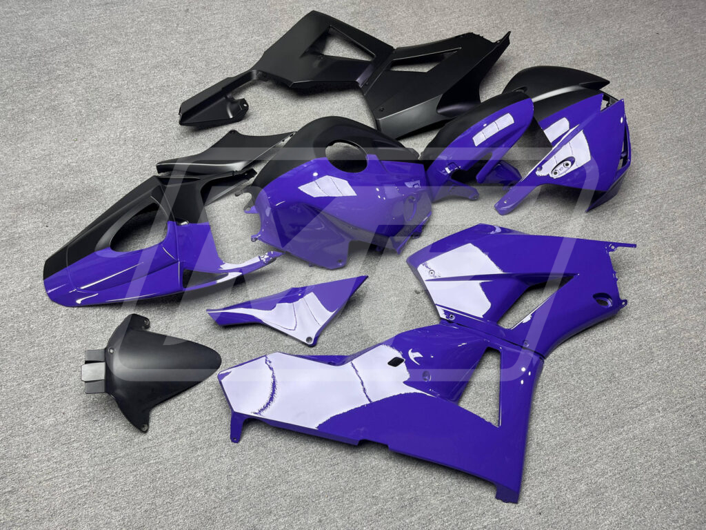 2013 - 2025 Honda CBR600RR Gloss Purple & Matte Black Split fairing set - ABS injection, custom painted by Monster Fairings