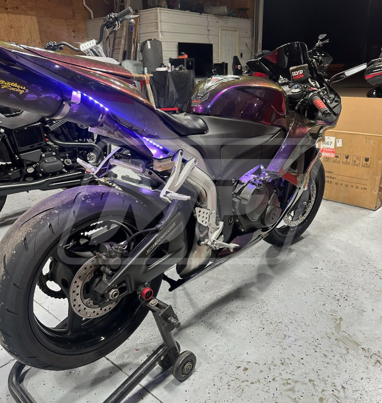 Honda CBR600RR custom ABS fairings 2007 - 2008 in Gloss Purple & Blue Chameleon - durable replacement kit, Monster Fairings