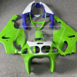 Kawasaki ZX7R 1996-2003 Gloss Green White & Purple ABS Fairings