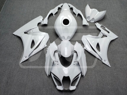Suzuki GSXR 1000 2017-2025 Gloss White Carbon Fiber ABS Fairings | Monster Fairings