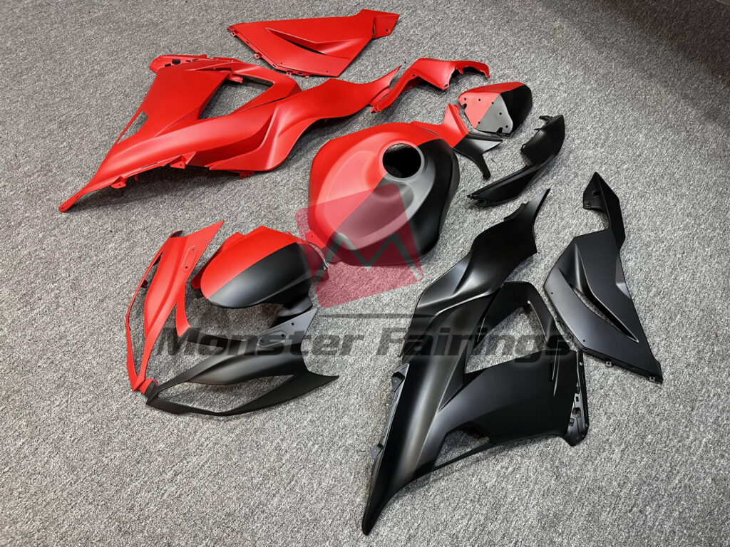Gloss Forged Carbon Fiber Matte Black & ABS fairings for Yamaha R1 2004 - 2006 - premium OEM fit kit by Monster Fairings