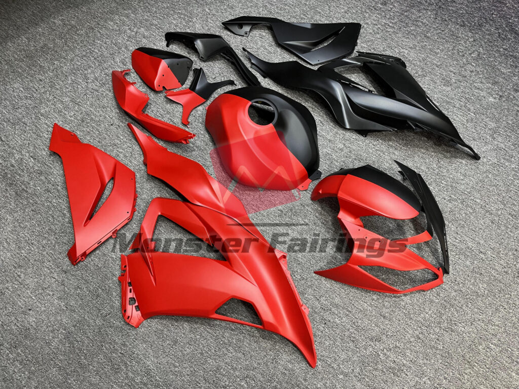 Yamaha R1 custom ABS fairings 2004 - 2006 in Gloss Forged Carbon Fiber Matte Black & - durable replacement kit, Monster Fairings