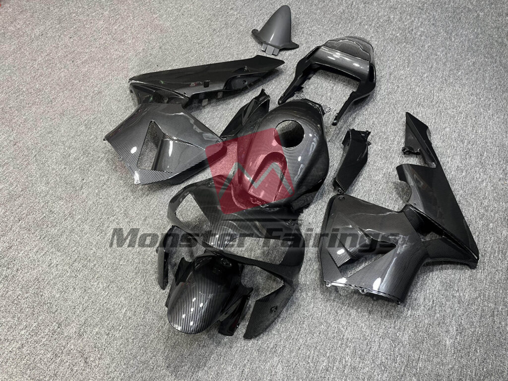 Gloss Carbon Fiber Style ABS fairings for Honda CBR600RR 2003 - 2004 - premium OEM fit kit by Monster Fairings