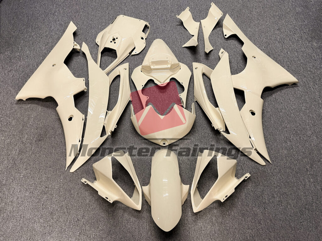 Yamaha R6 2008 - 2016 Gloss Desert Tan ABS fairings - custom motorcycle bodywork kit by Monster Fairings